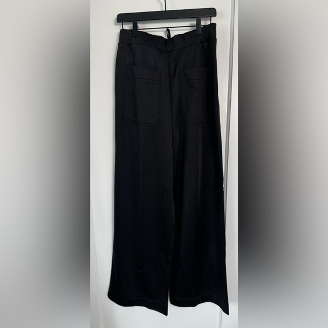 Silk Terry Pleated Pull On Pant