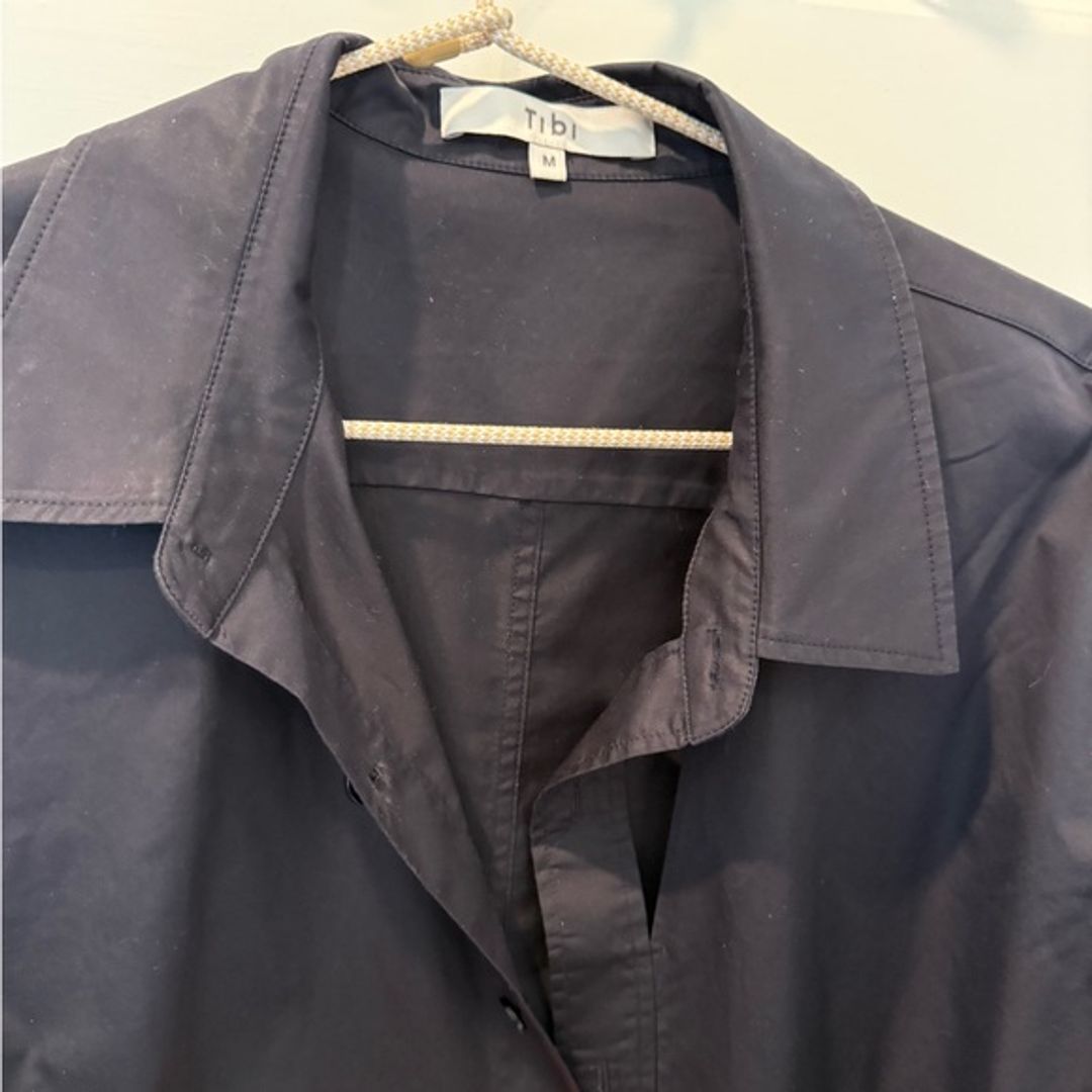 Tibi Eco Poplin Cut Out &Charlie Shirt