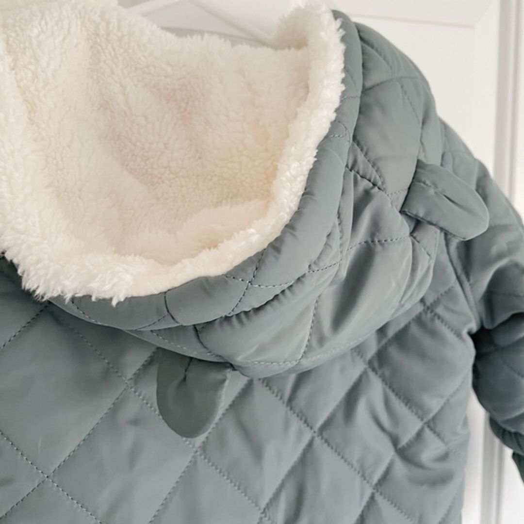 Zara Blue Quilted Fleece Coveralls, NWT (No Tags)