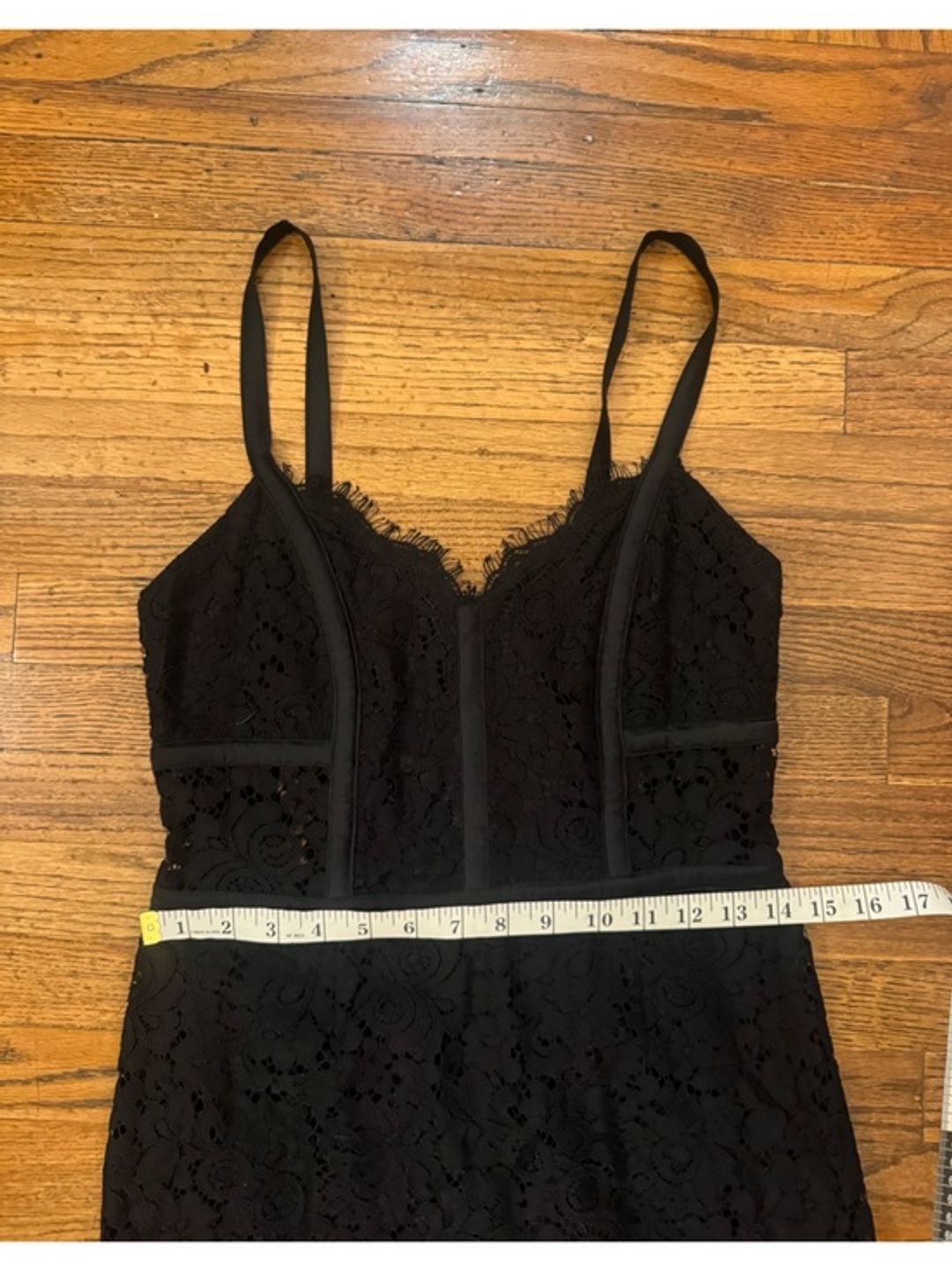NWT Express Black Lace Bustier Corset Paneled Bodycon Pencil Dress 6