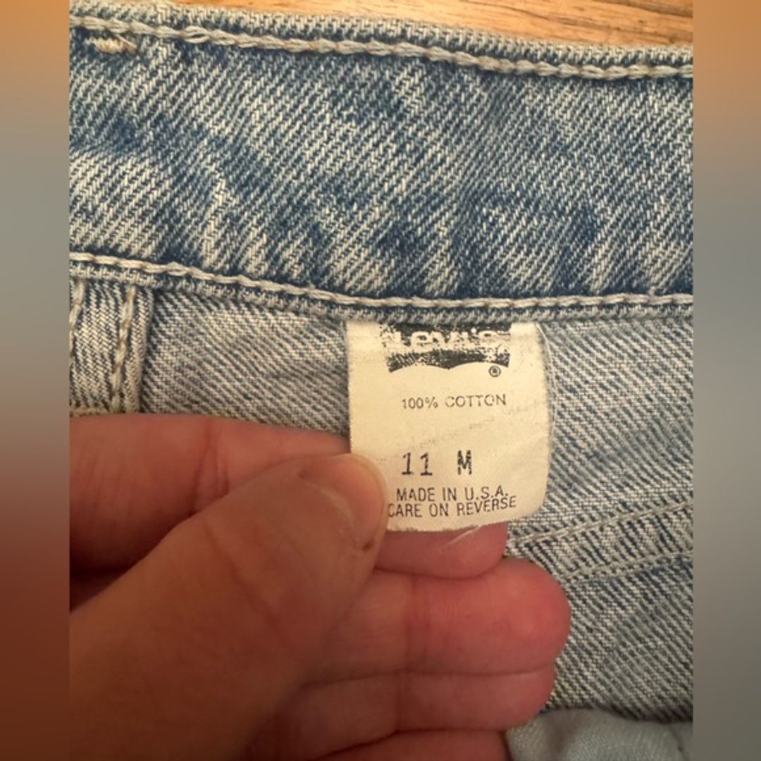 Levi's Made in the USA Vintage Light Blue Straight Leg Jeans