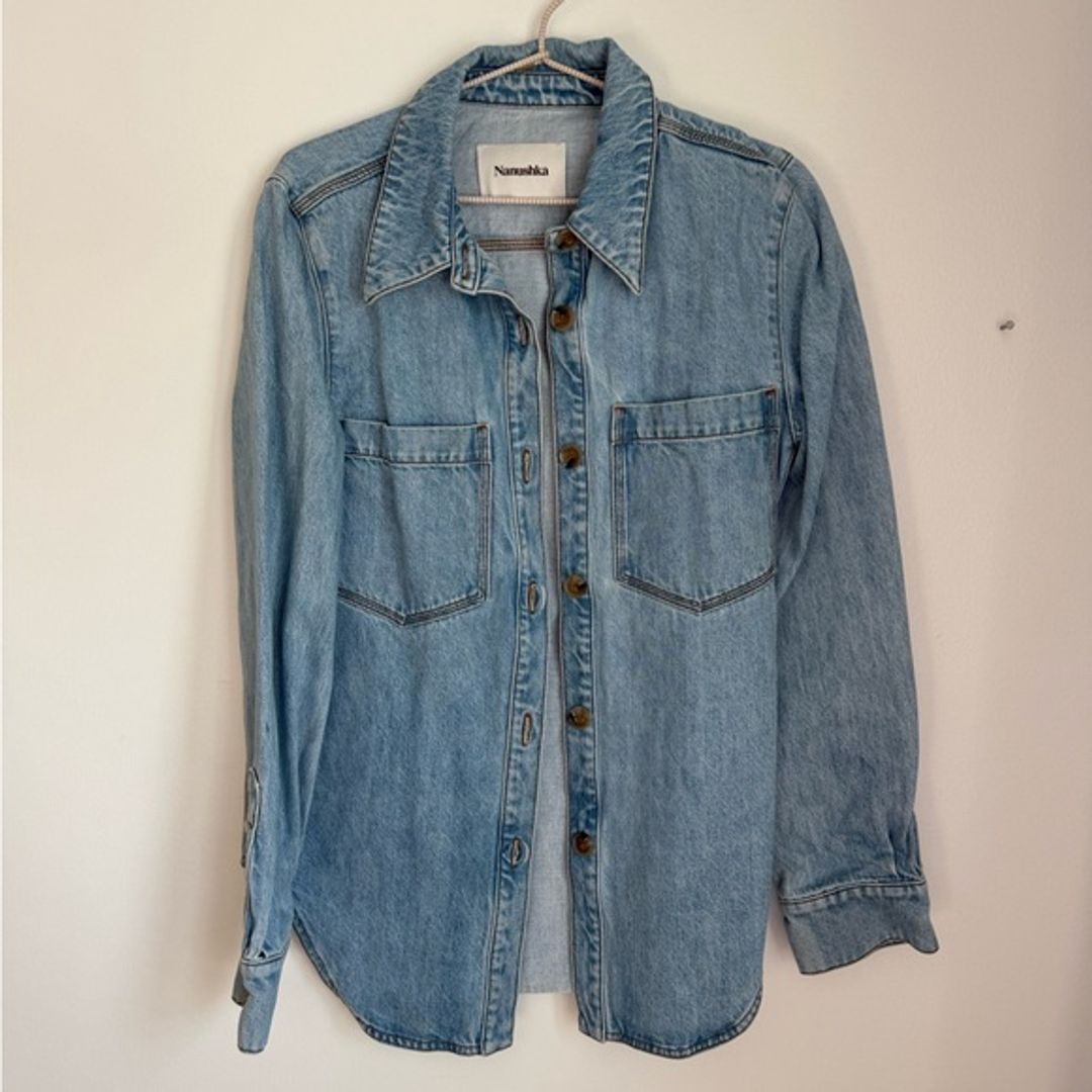 Nanushka Denim Button-Up Shirt from Nanushka