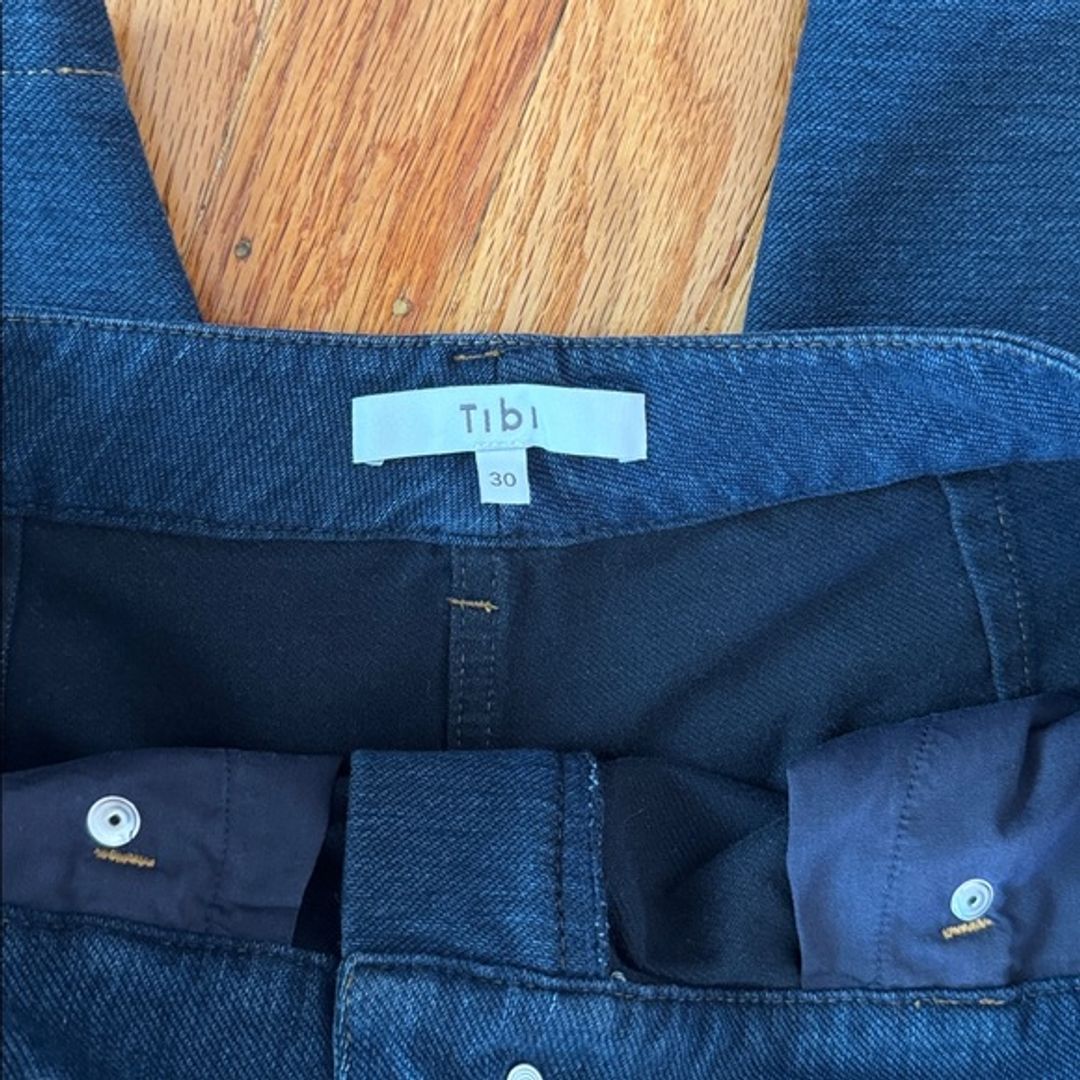 Indigo Barre Denim Knit Sid Jean