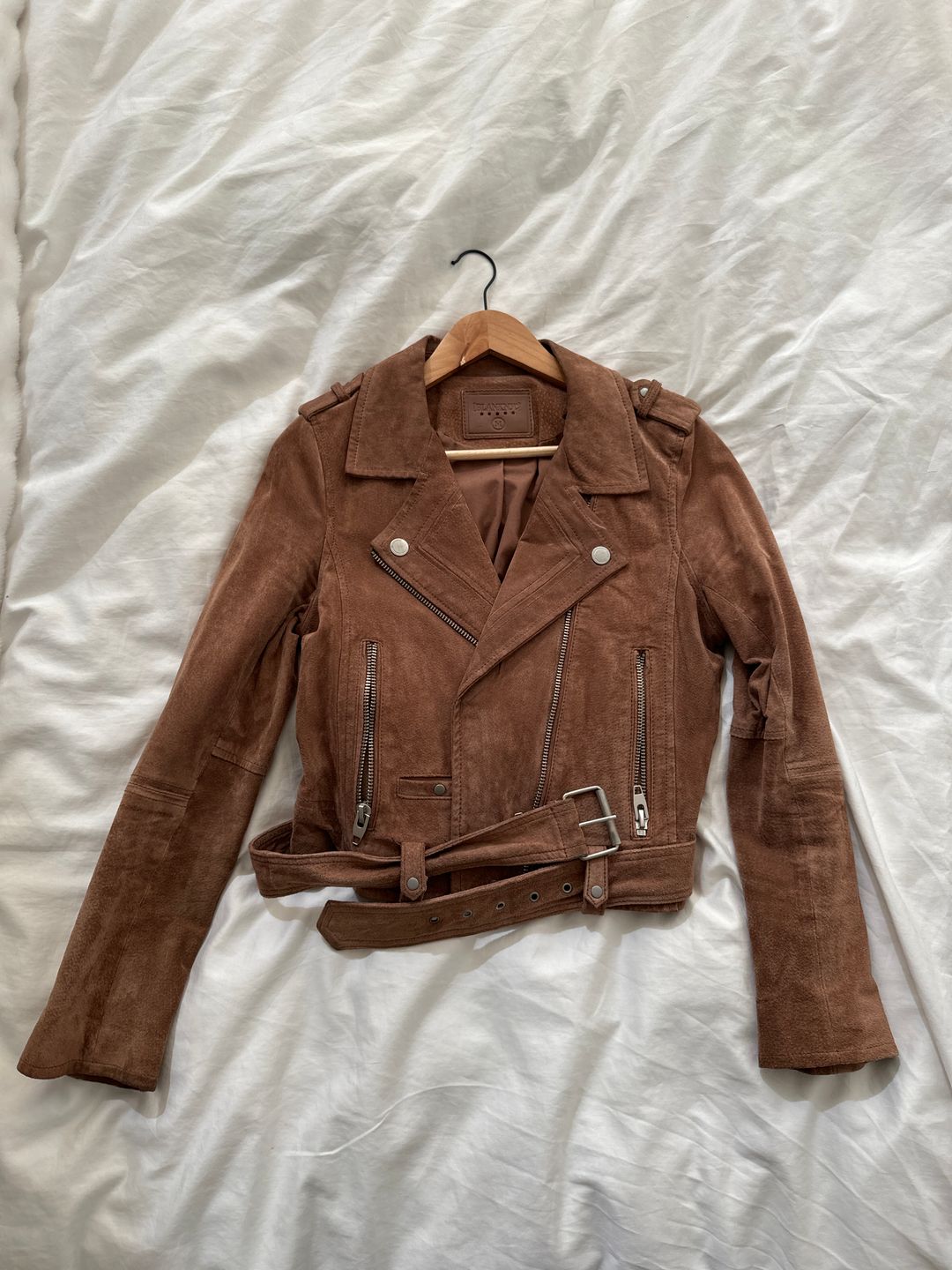 Women's Blank NYC Suede Moto Jacket