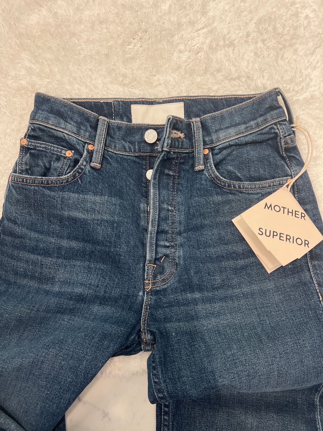 NWT Mother The Tomcat High Rise Ankle Straight Leg Jeans in Cannonball