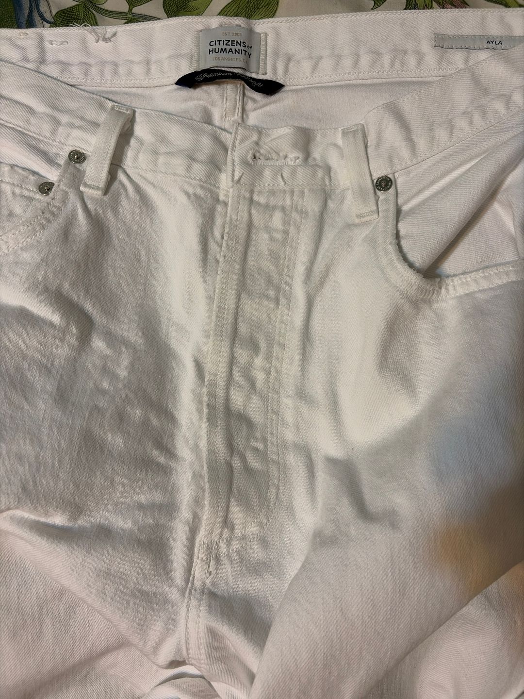 Ayla Raw Hem Crop in Harlow