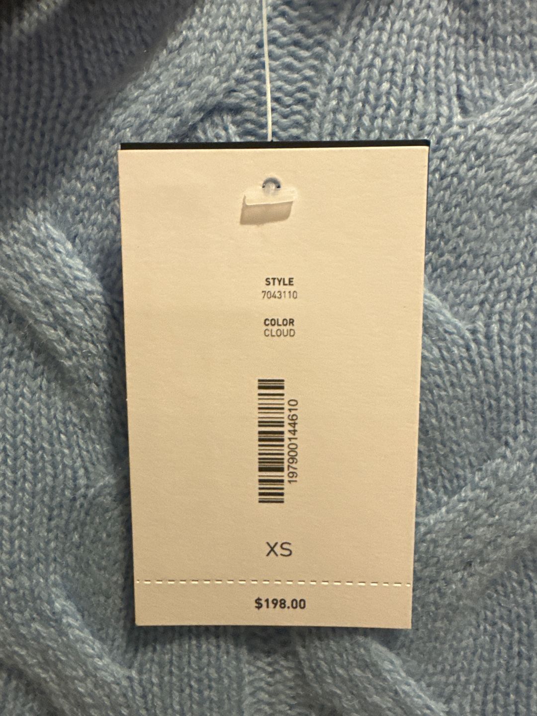 Mock Neck Cable Cashmere Sweater