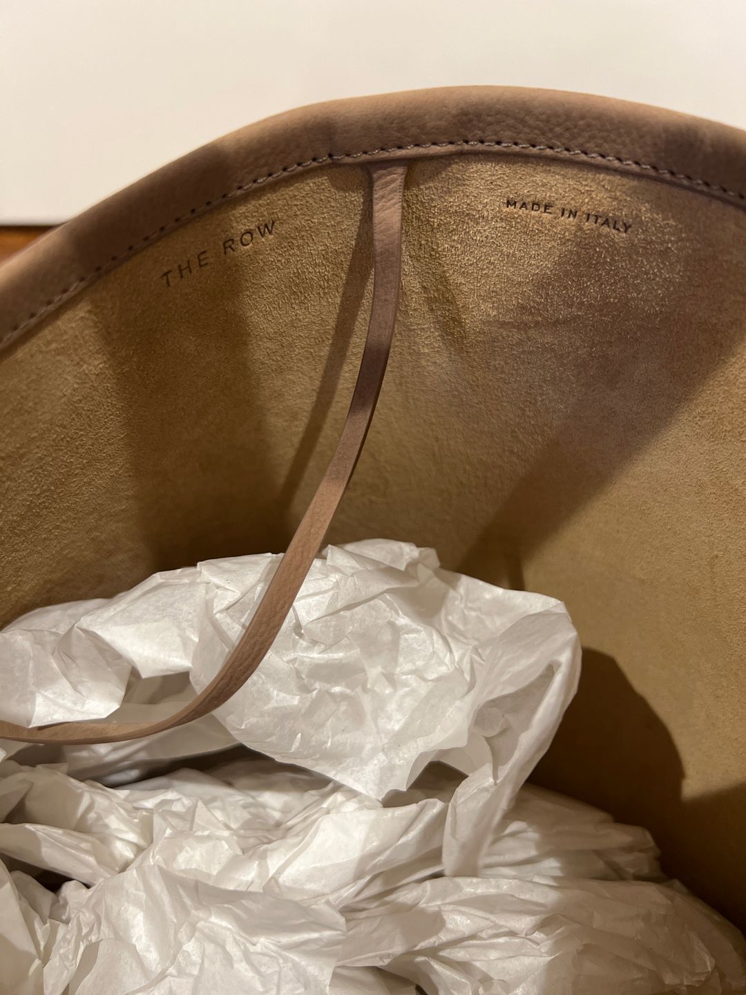 The Row N/S Park Suede medium tote