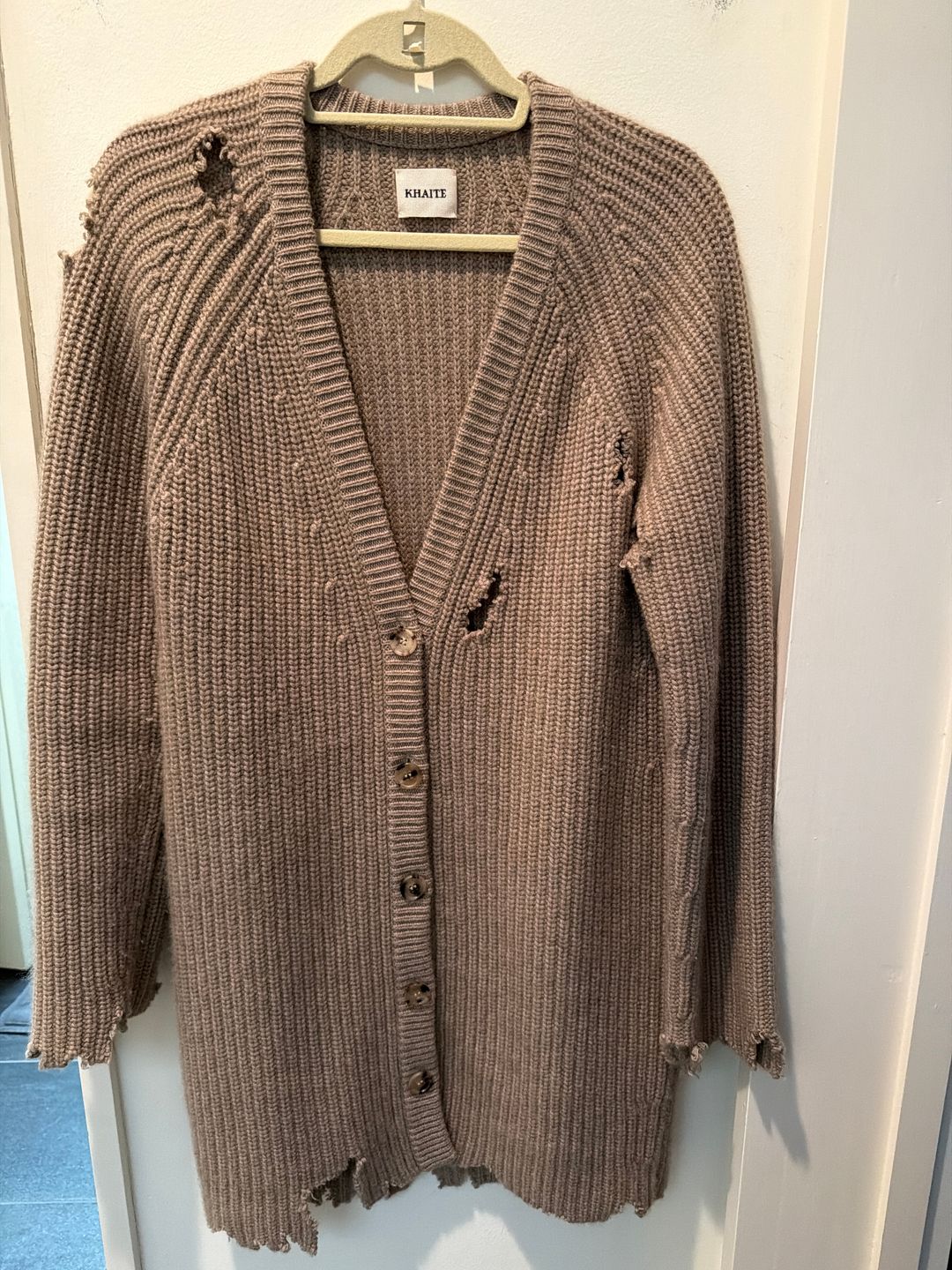 Rory Distressed Cardigan Sweater