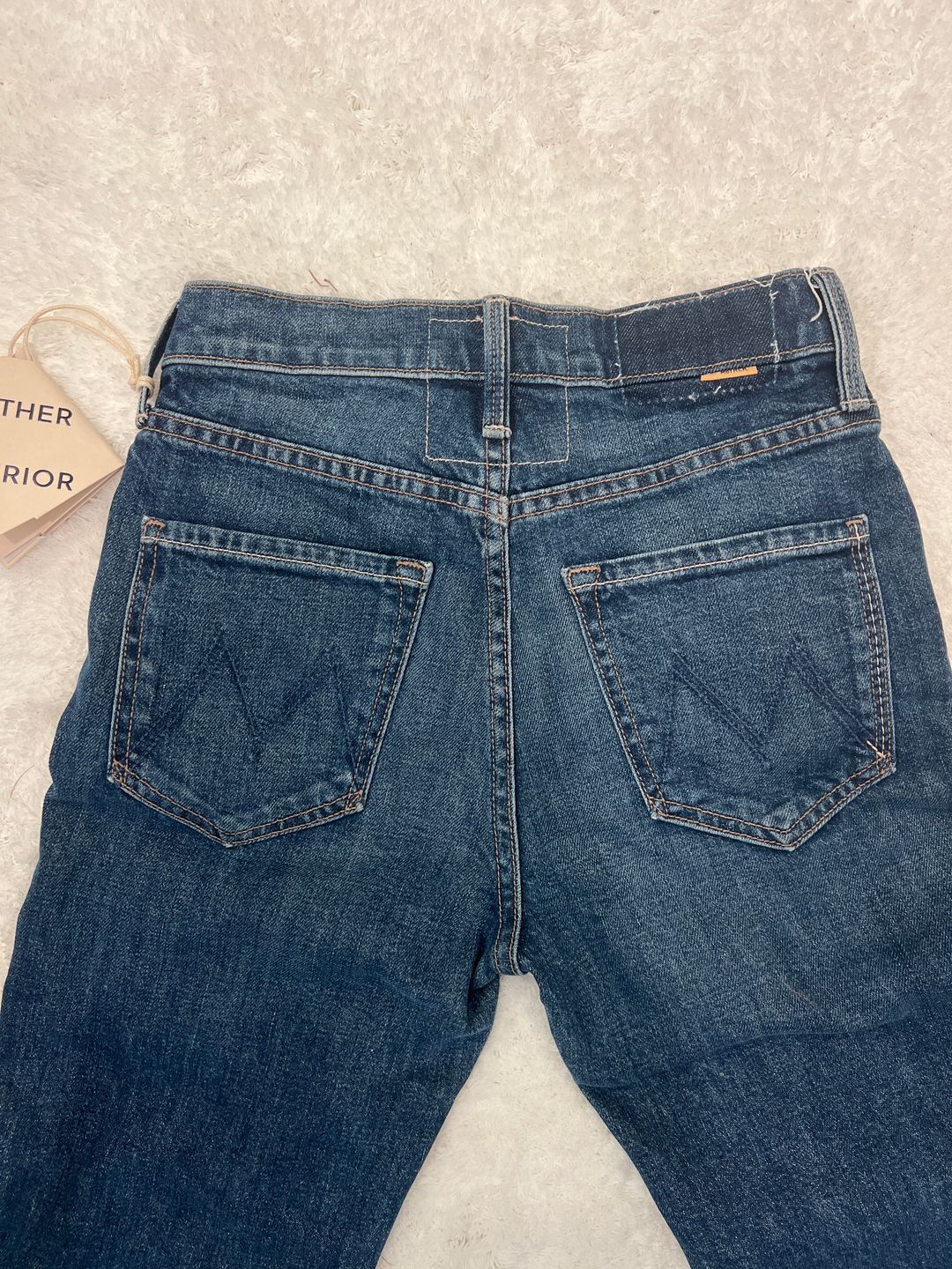 NWT Mother The Tomcat High Rise Ankle Straight Leg Jeans in Cannonball