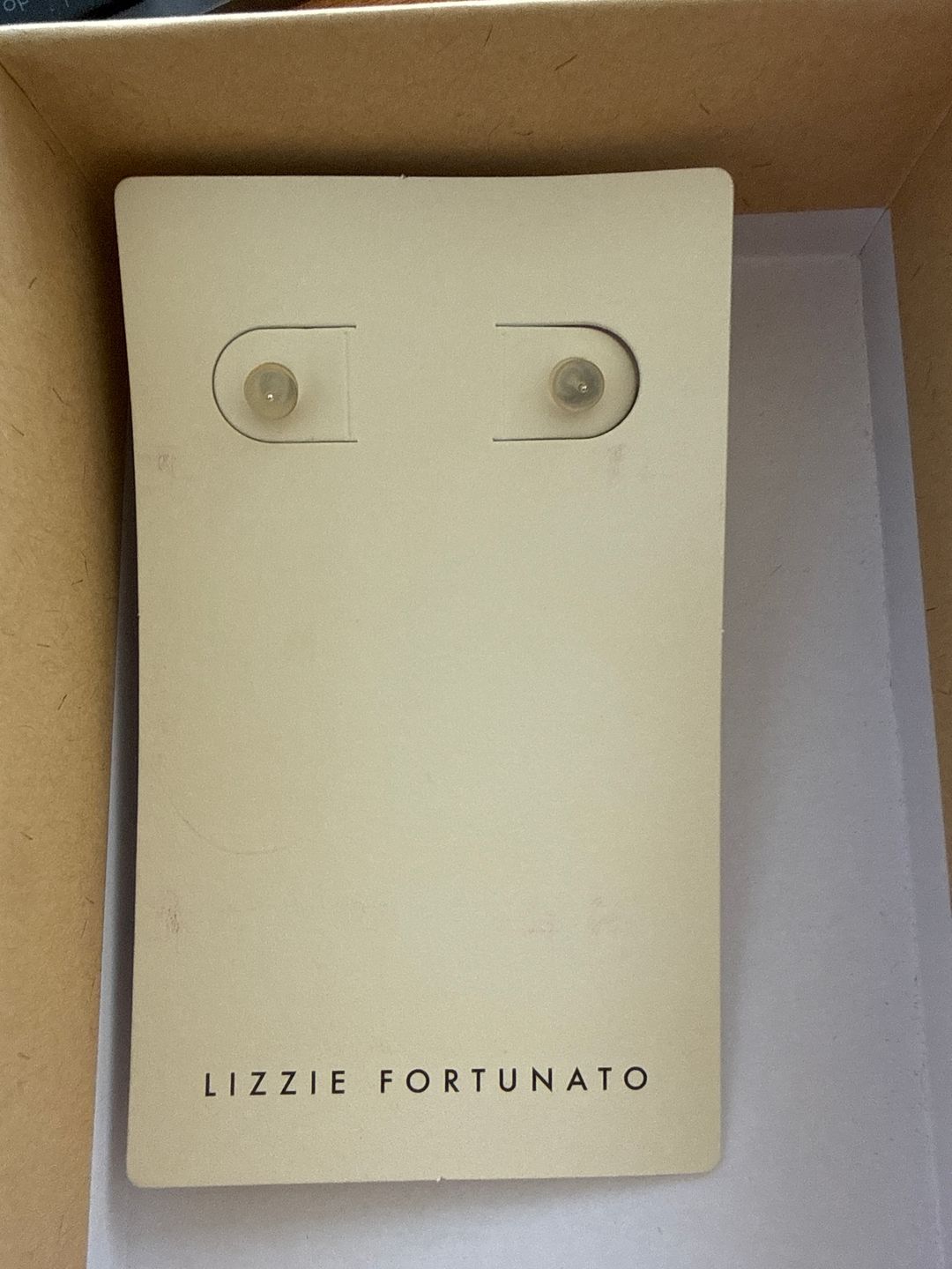 Lizzie Fortunato Mini Arp Earrings in Studded Mist