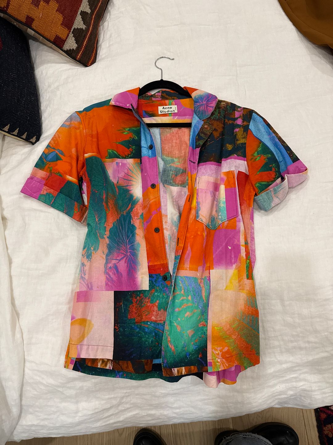 Simon Botanical Print Vacation Shirt
