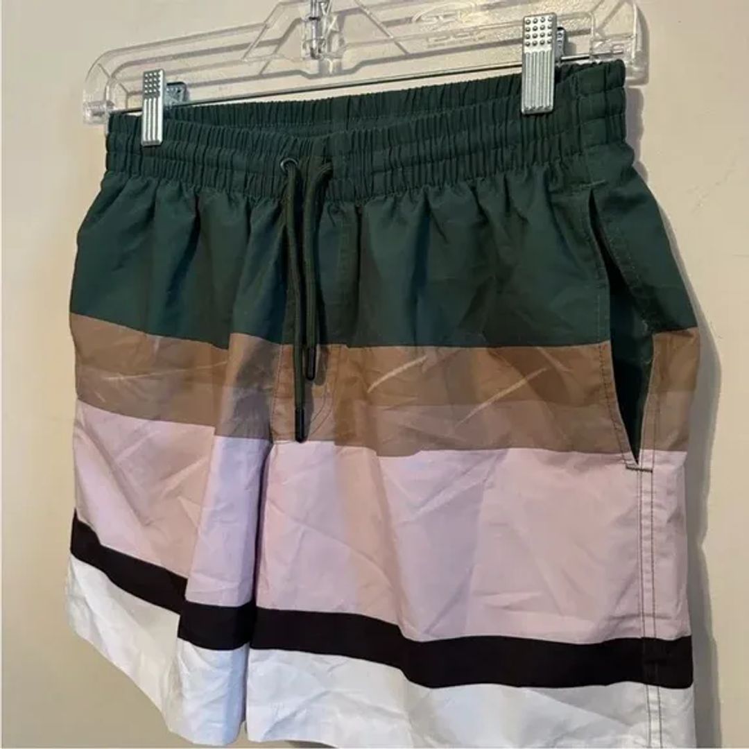 Dries Van Noten Men's Phibbs Striped Swim Shorts