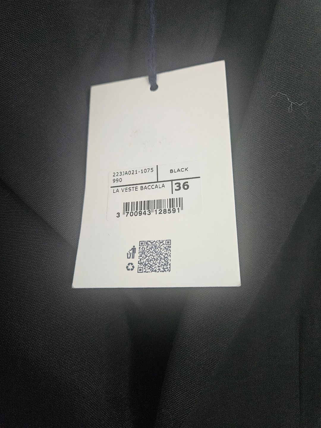 NWT. La Veste Baccala