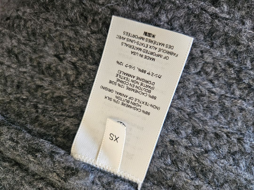 Cashmere Silk Data Cardigan