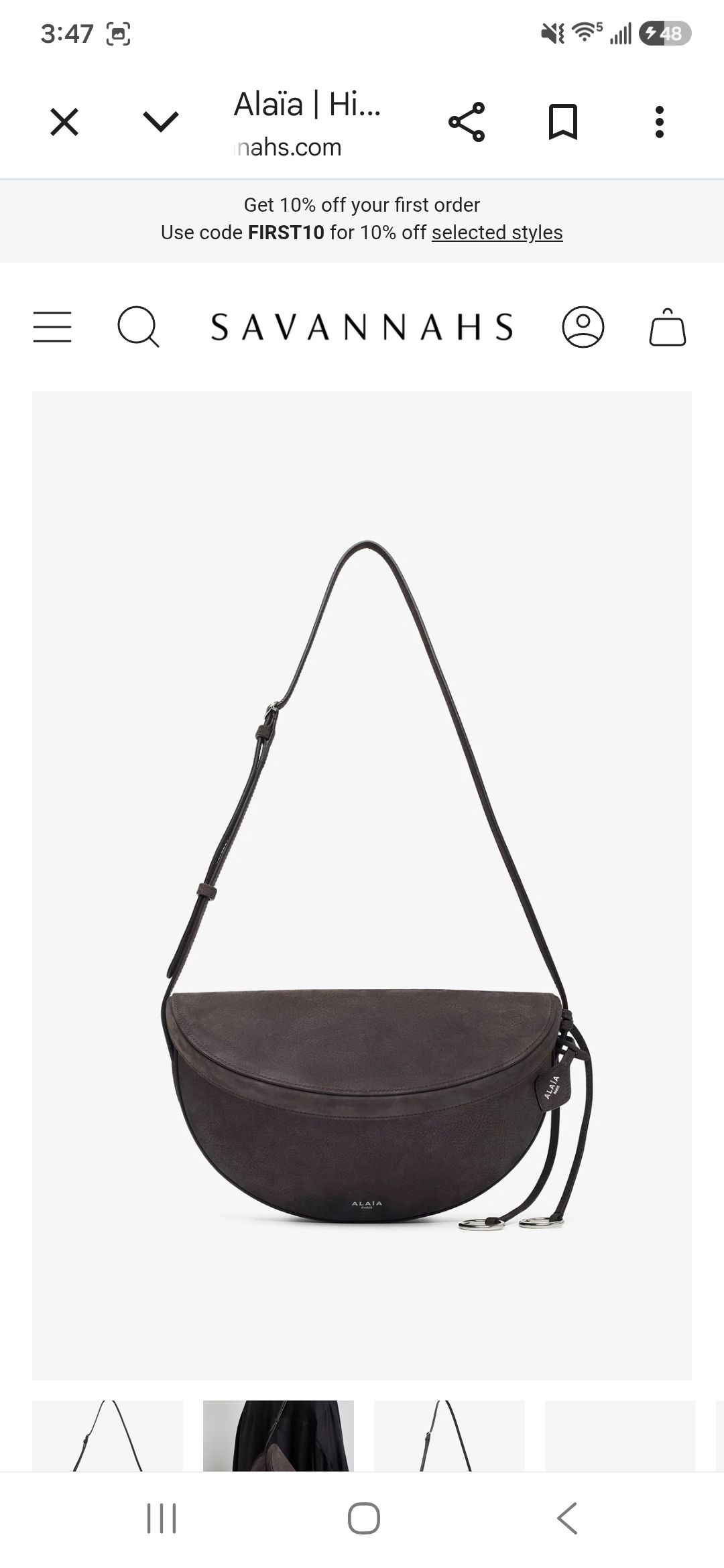 EW FLAP CROSSBODY BAG_48900_GREY