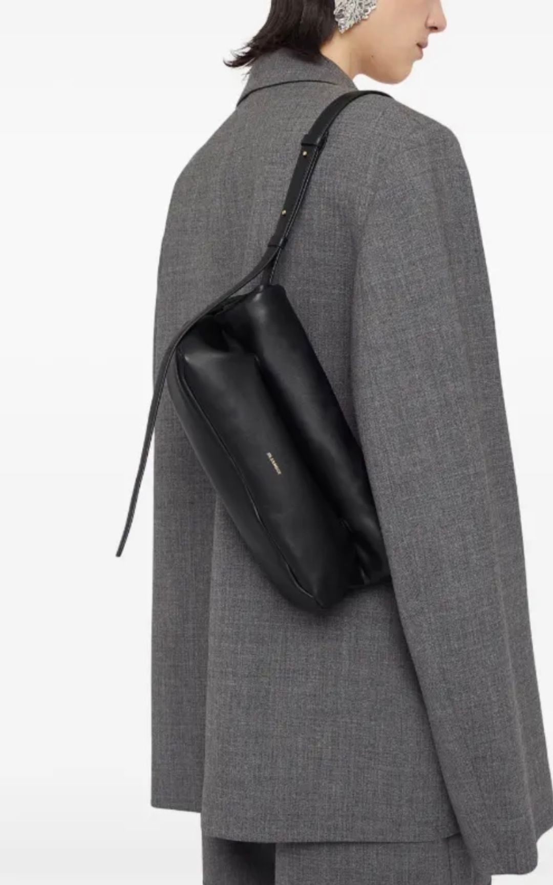 Rollup Shoulder Leather Bag