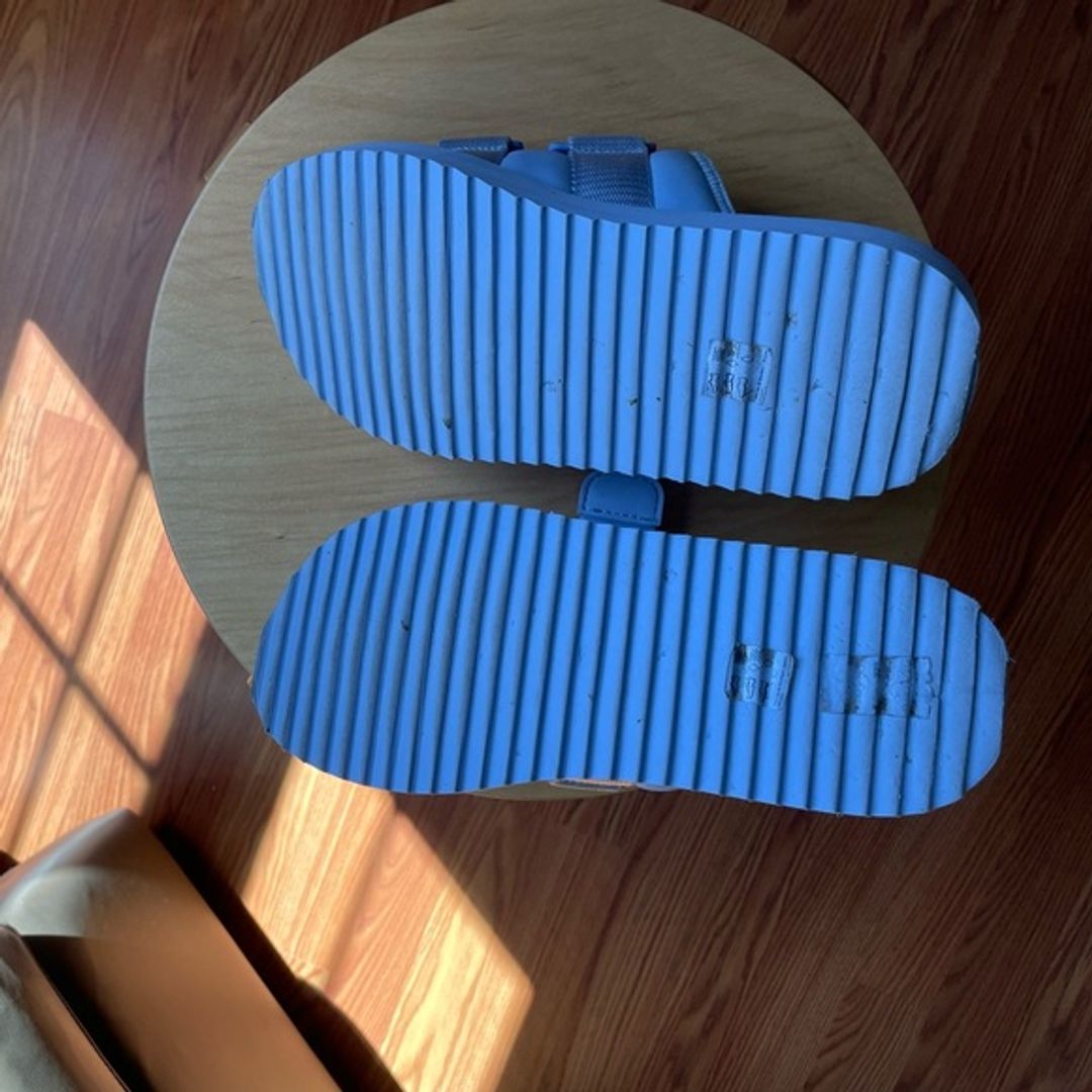 COS Multi-Strap Blue Slides (Size 9)