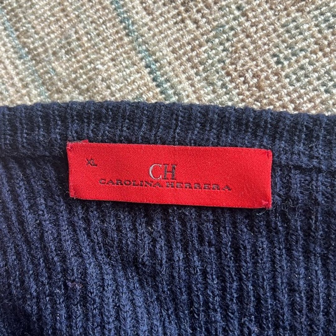 Carolina Herrera Vintage Sweater with Elbow Patches