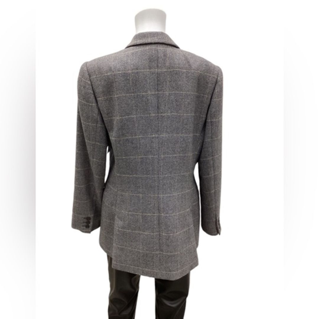 Giorgio Armani Gray Plaid Blazer