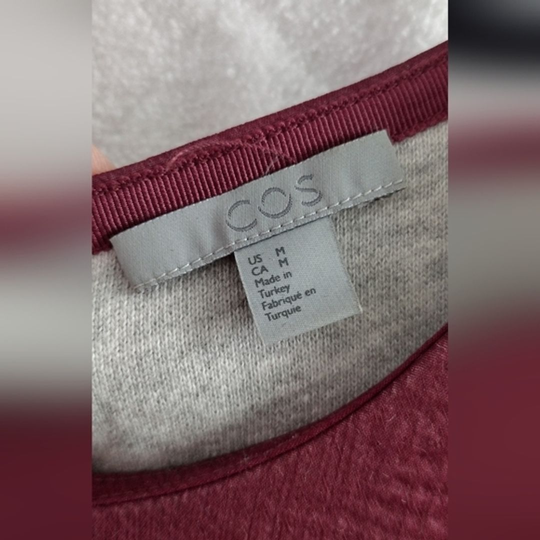 COS Plum Fit and Flare Dress