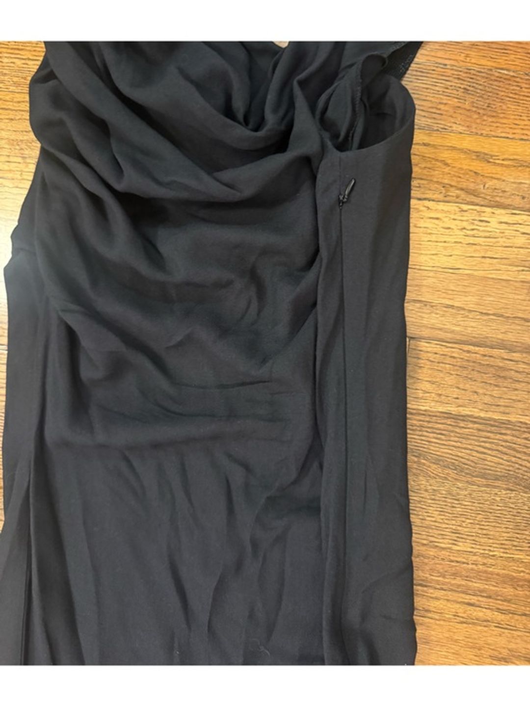 Vivienne Westwood Vintage Black Draped Midi Sheath Dress