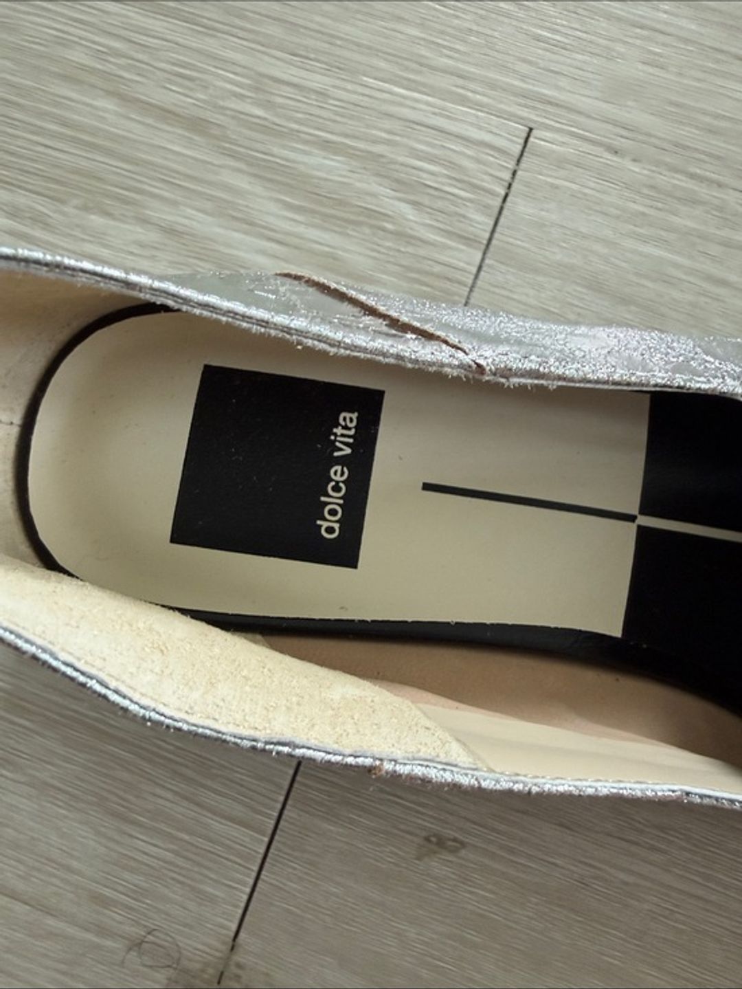 NWT Dolce Vita Metallic Silver Loafers