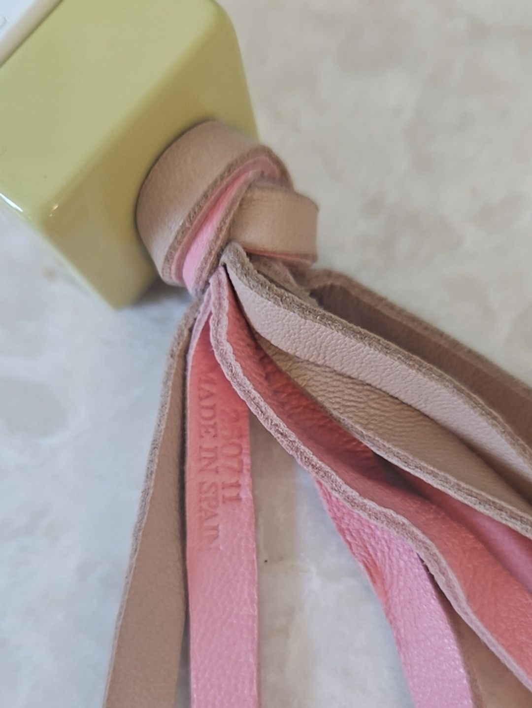 Loewe Authentic Leather Fringe Key Chain