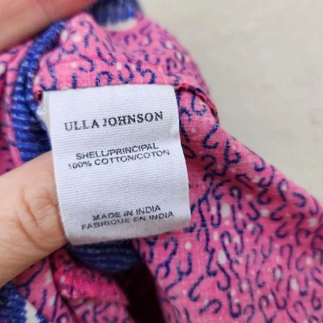 Ulla Johnson Isla Midi Puff Sleeve Dress in Pink