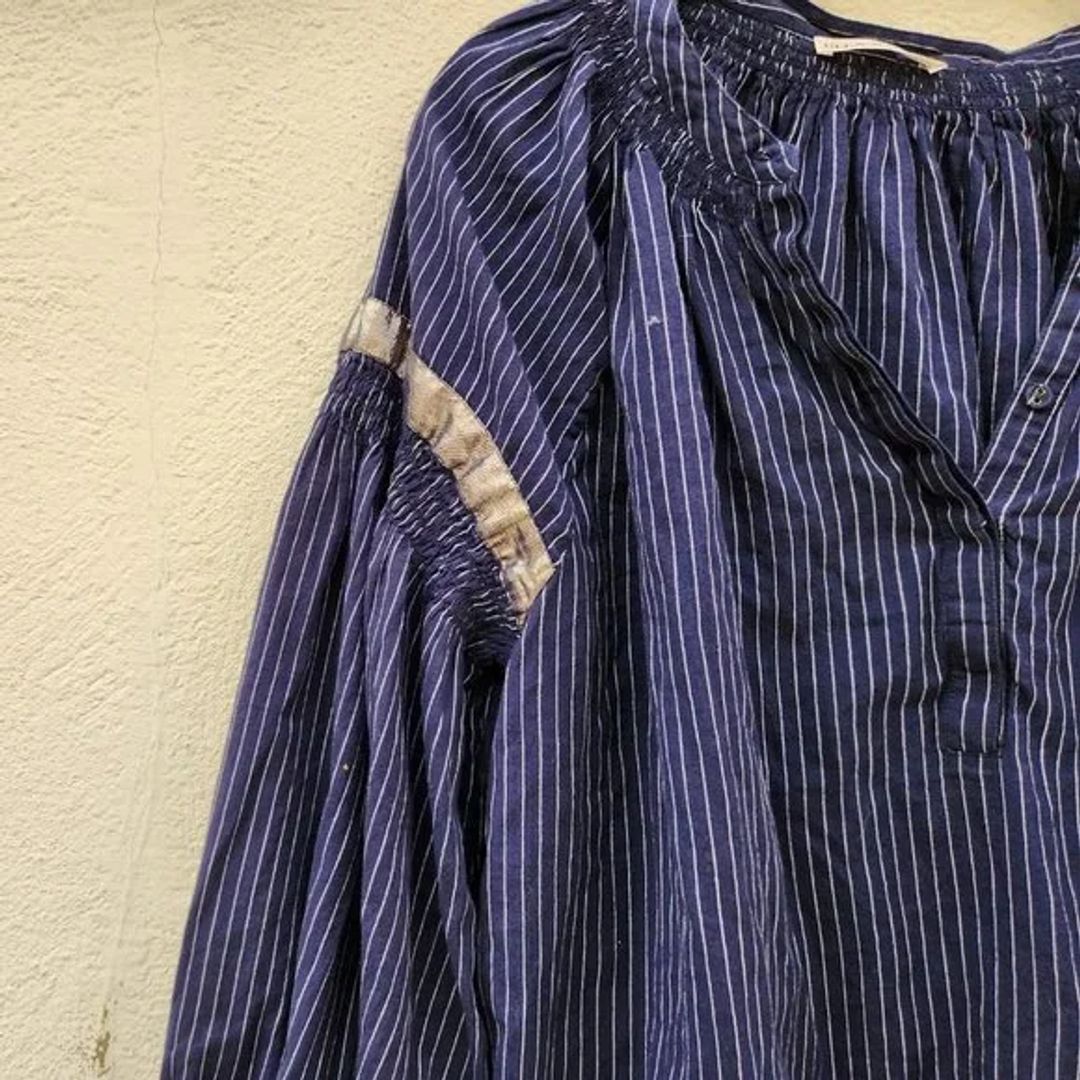 Ulla Johnson Ulla Johnson Kora Shimmer Lace Striped Blouse