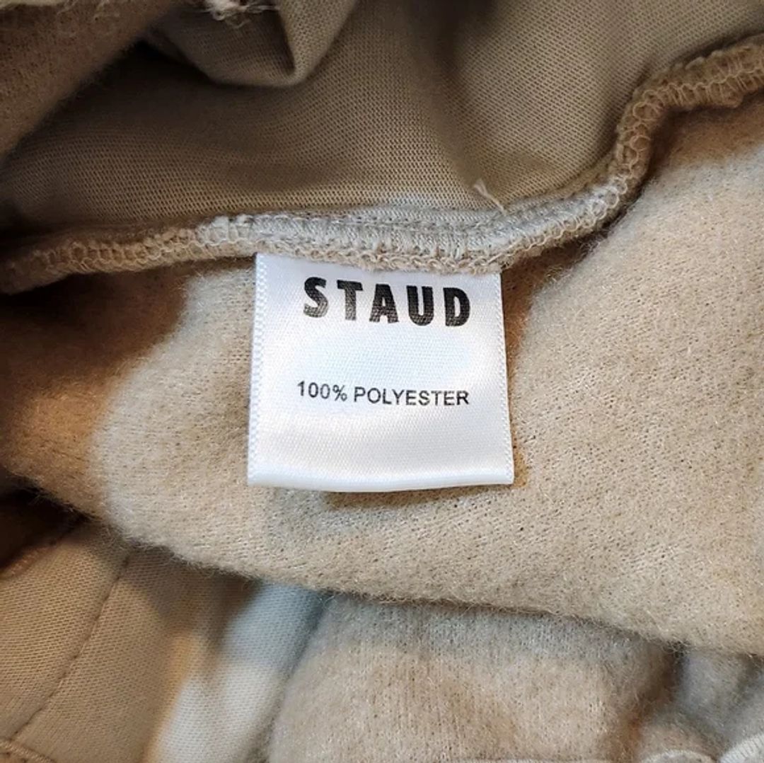 Staud Rabbit Fleece Wide-leg Track Pants In Neutrals