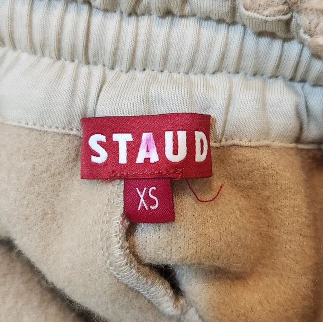 Staud Rabbit Fleece Wide-leg Track Pants In Neutrals