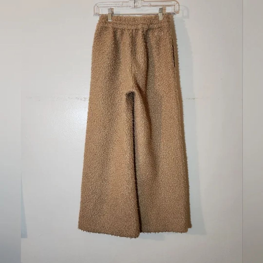Staud Rabbit Fleece Wide-leg Track Pants In Neutrals