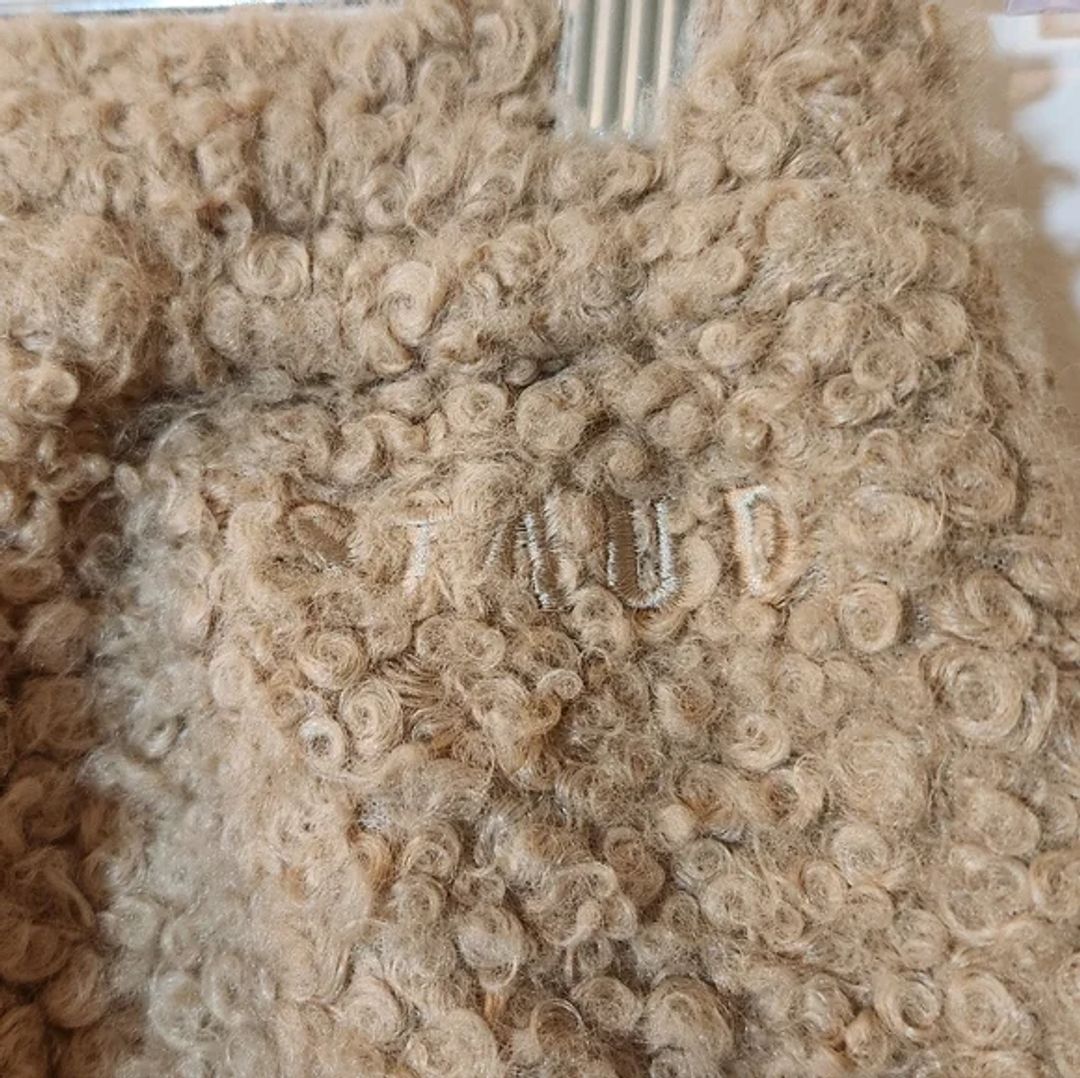 Staud Rabbit Fleece Wide-leg Track Pants In Neutrals