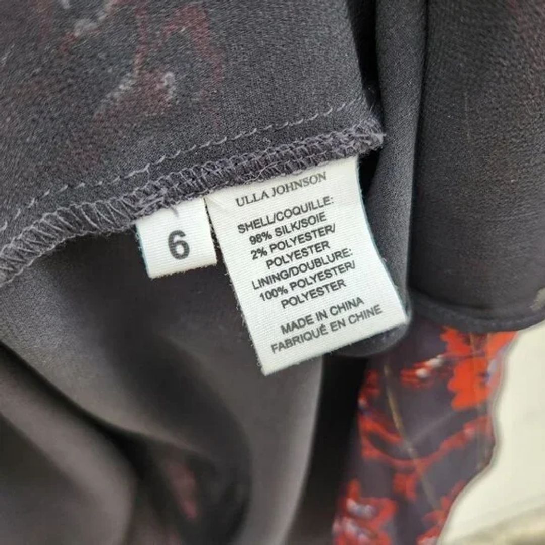 Ulla Johnson Tie Neck Floral Maxi Dress In Black