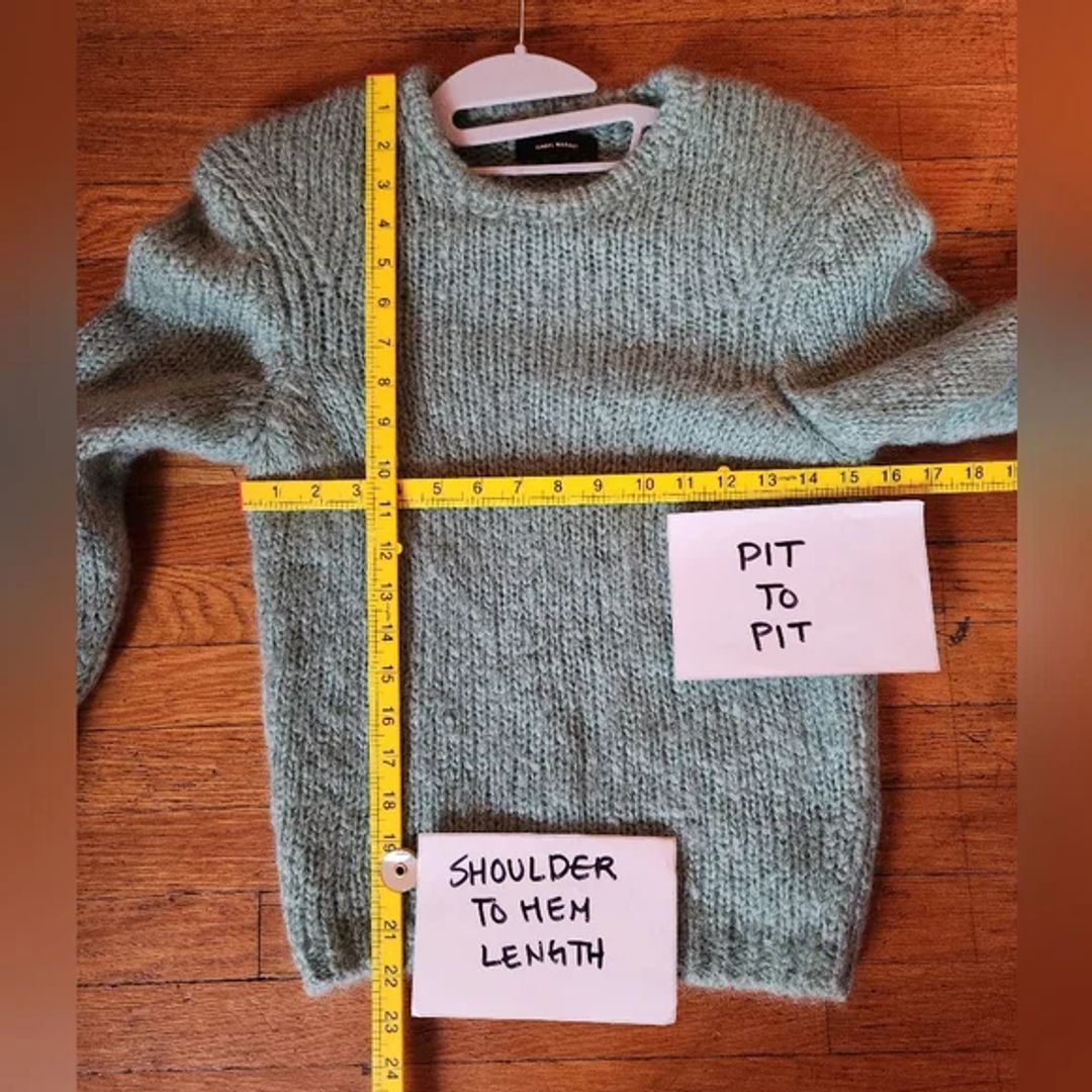 Isabel Marant Chunky Knit Mohair-wool Blend Jumper In Green