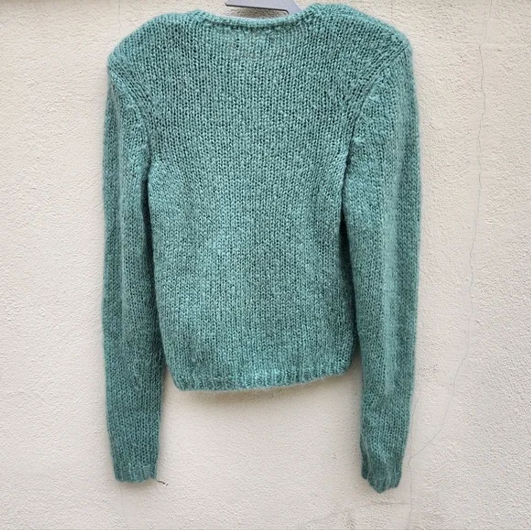 Isabel Marant Chunky Knit Mohair-wool Blend Jumper In Green