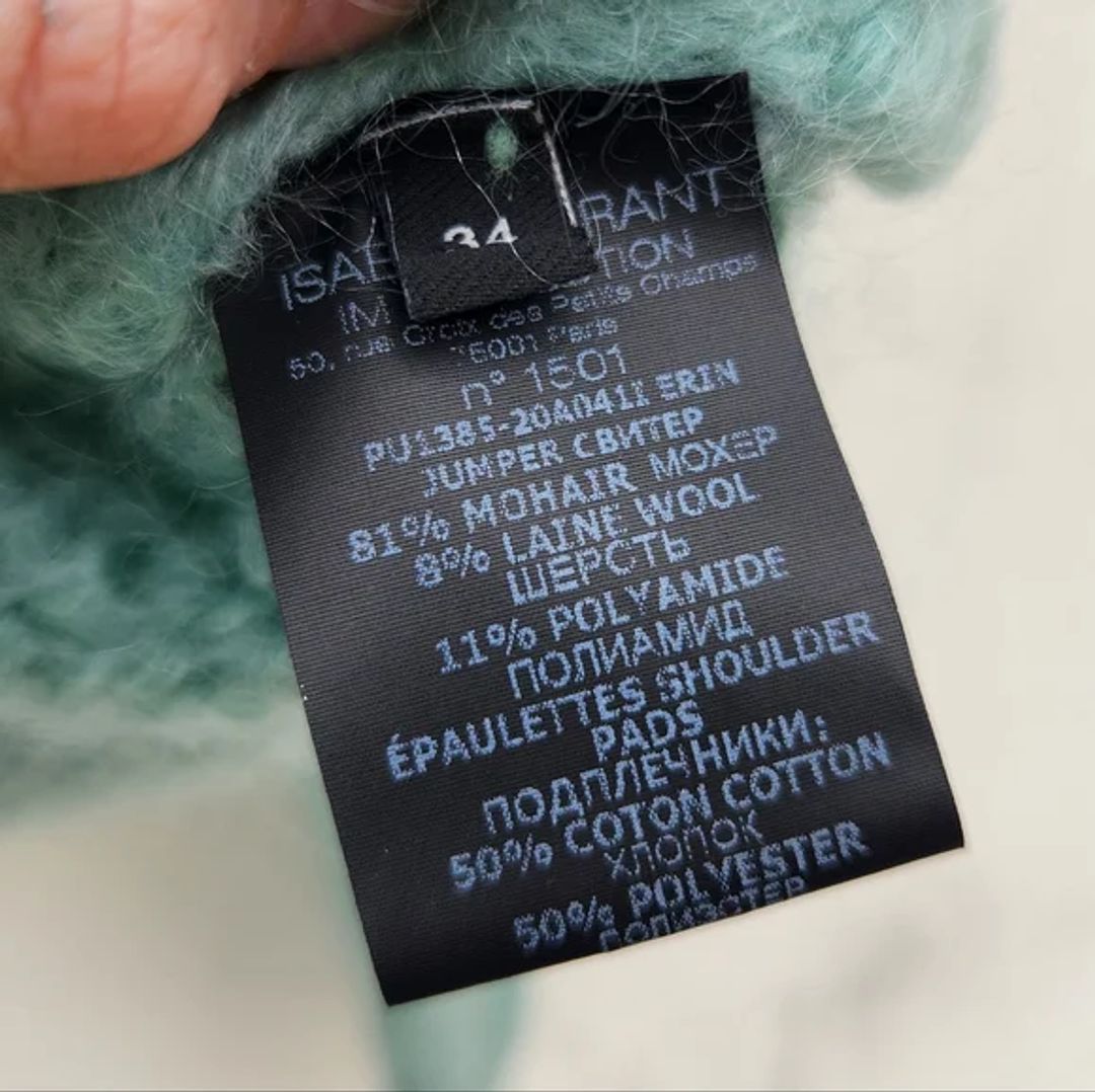 Isabel Marant Chunky Knit Mohair-wool Blend Jumper In Green