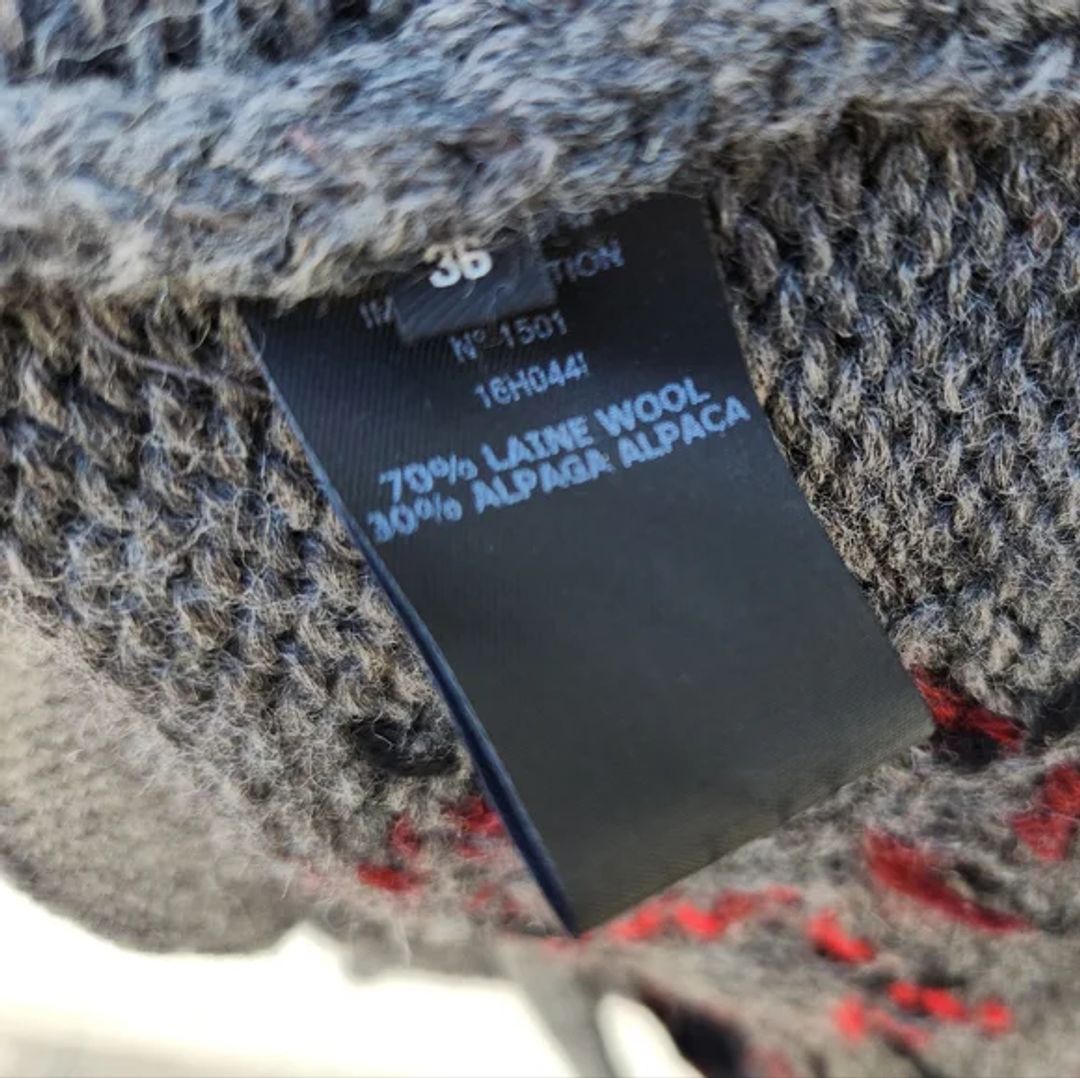 Isabel Marant Woman Geena Oversized Argyle Wool And Alpaca-blend Cardigan Gray In Grey