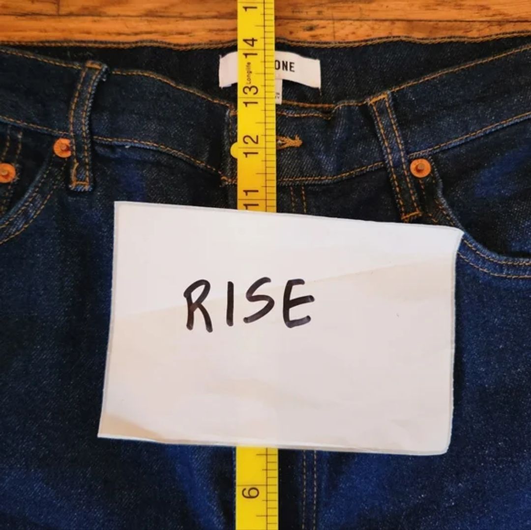 Re/Done Originals 70's Ultra High Rise Wide Leg In Blue