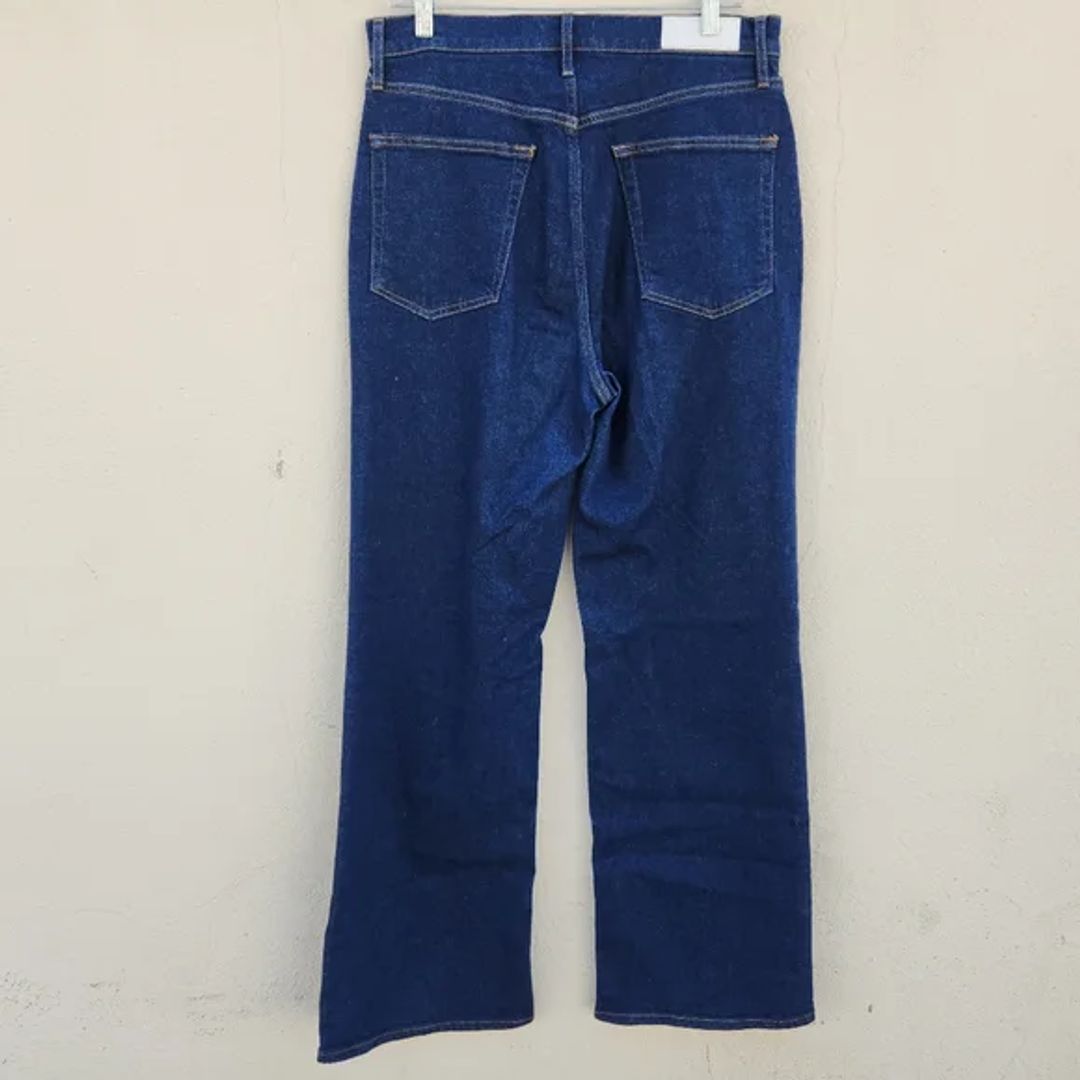 Re/Done Originals 70's Ultra High Rise Wide Leg In Blue