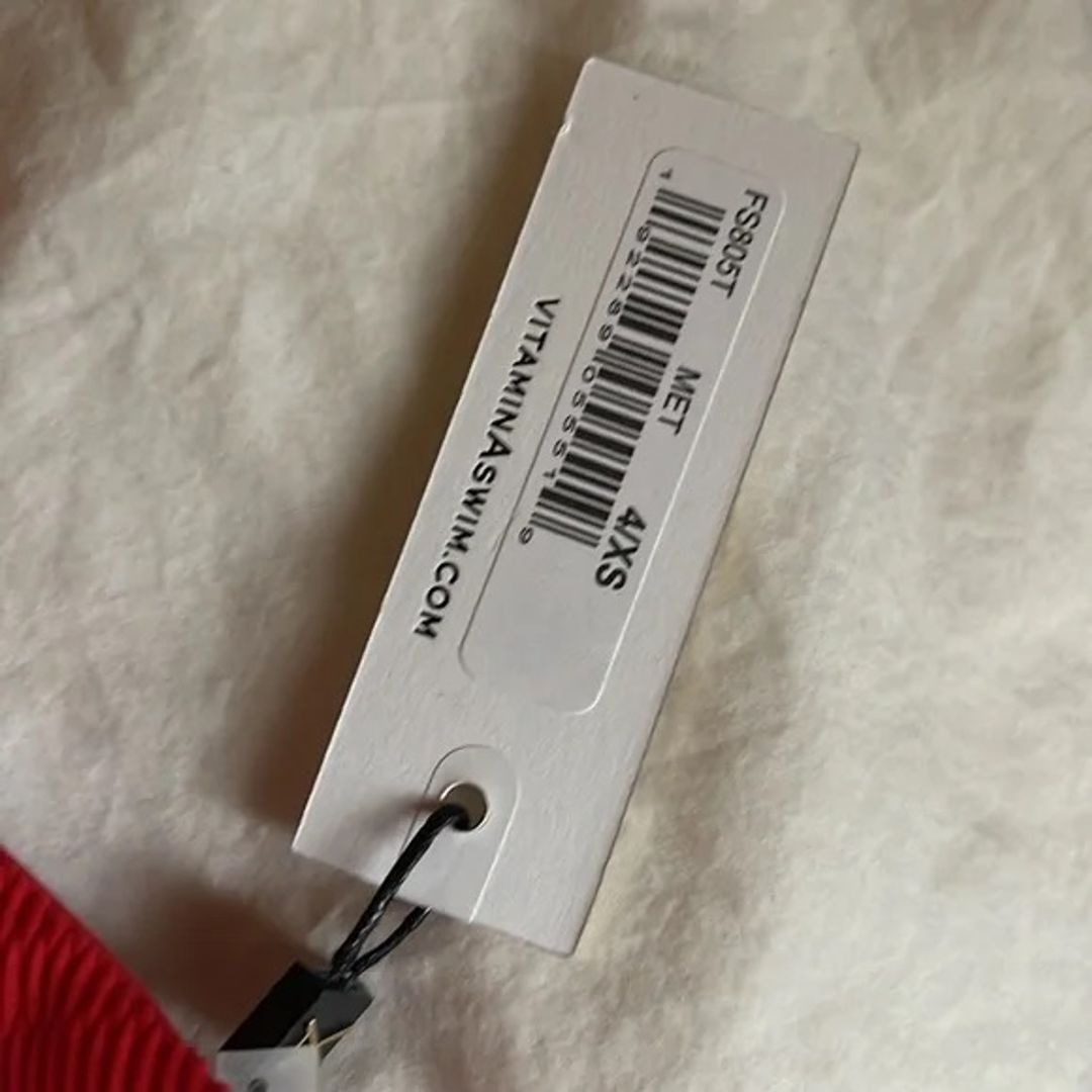 NWT Vitamin A Red Bikini Top