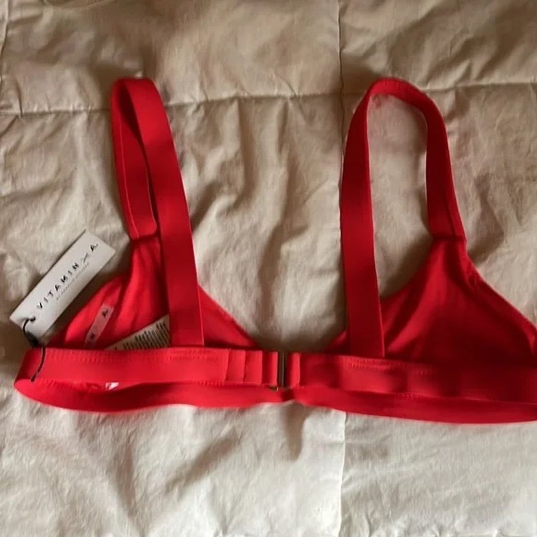 NWT Vitamin A Red Bikini Top