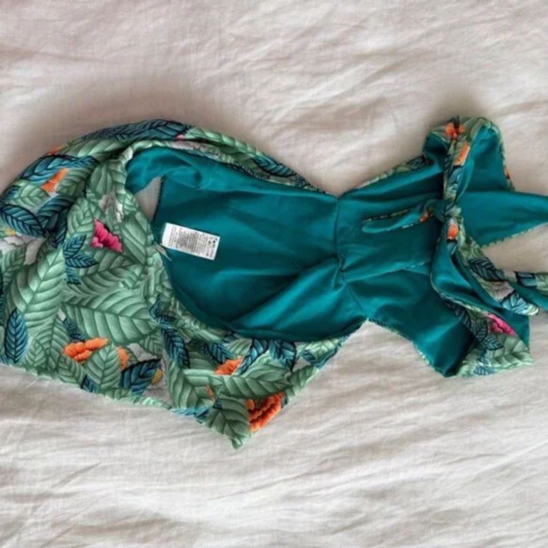 Mara Hoffman Twist One Piece Leaf Swimsuit