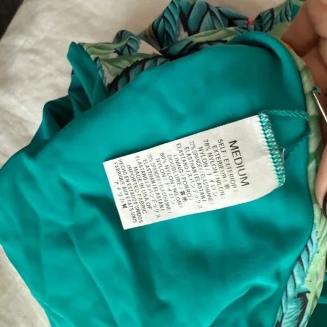 Mara Hoffman Twist One Piece Leaf Swimsuit