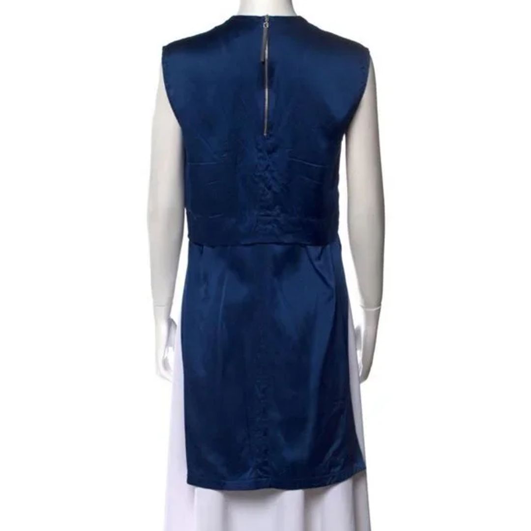 Helmut Lang Women's Blue and Navy Blouse