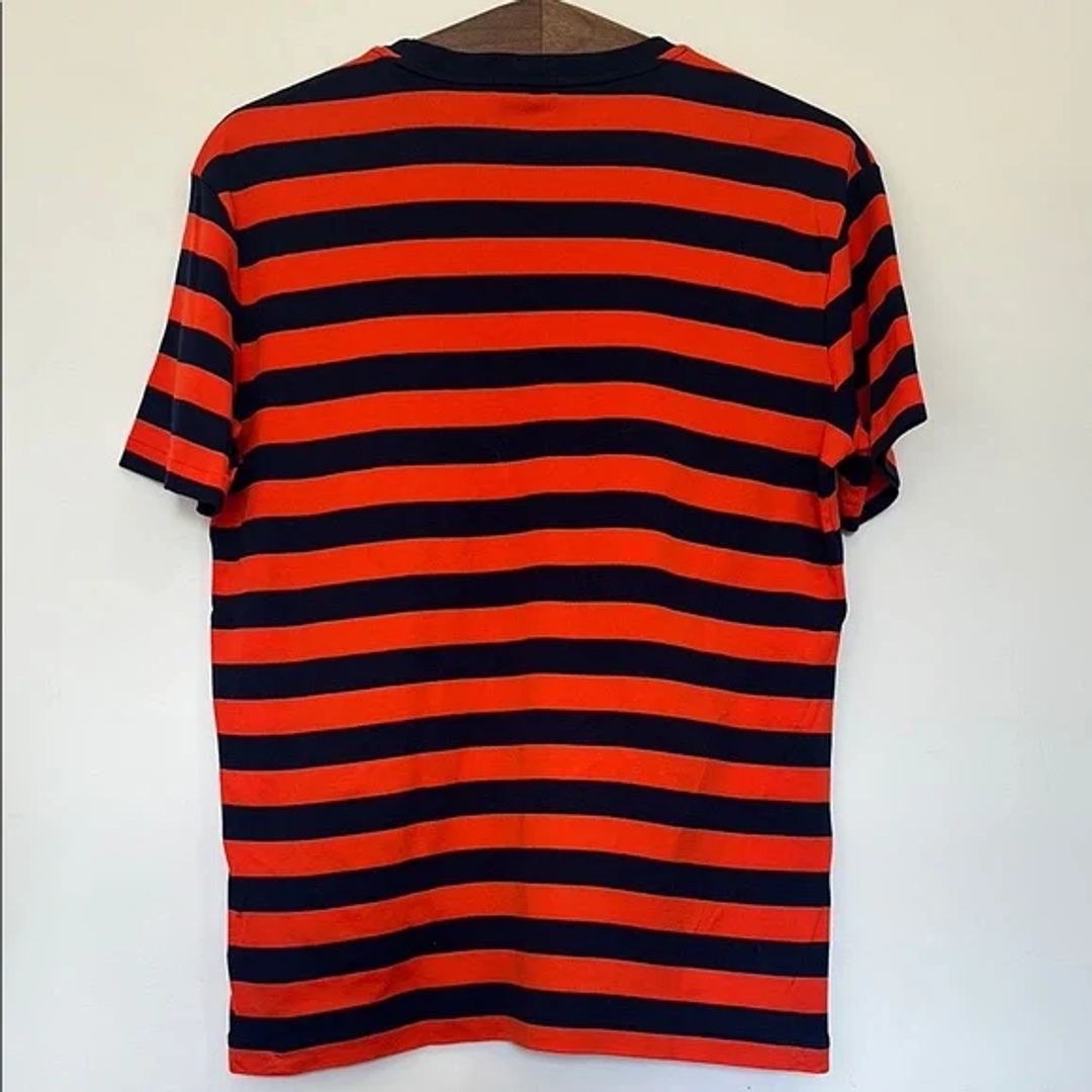 Ralph Lauren Purple Label Orange and Blue Short Sleeve Tee