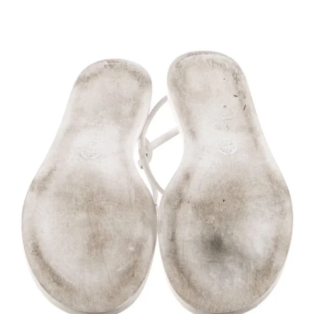 Alexander McQueen Leather Gladiator White Sandals