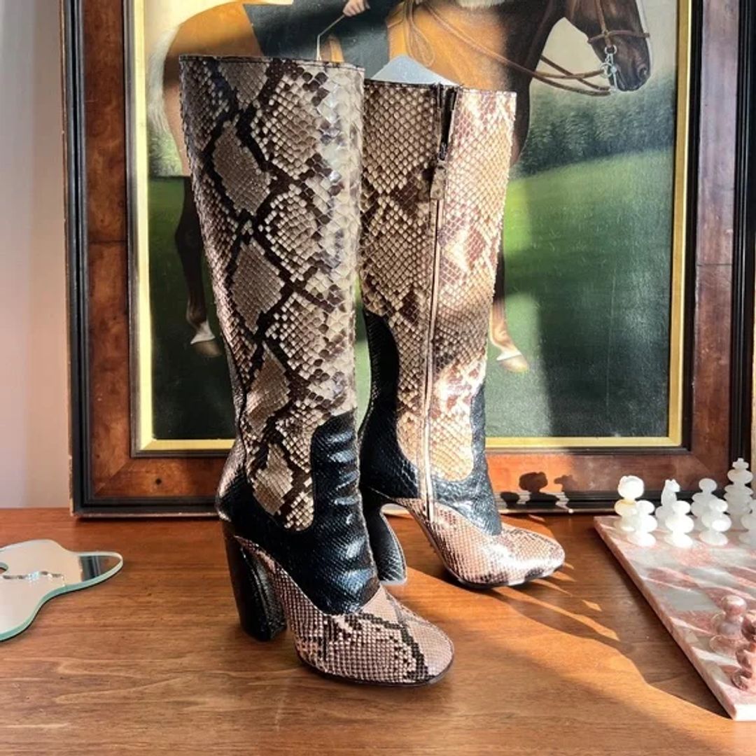 2011 Prada Snakeskin Boots