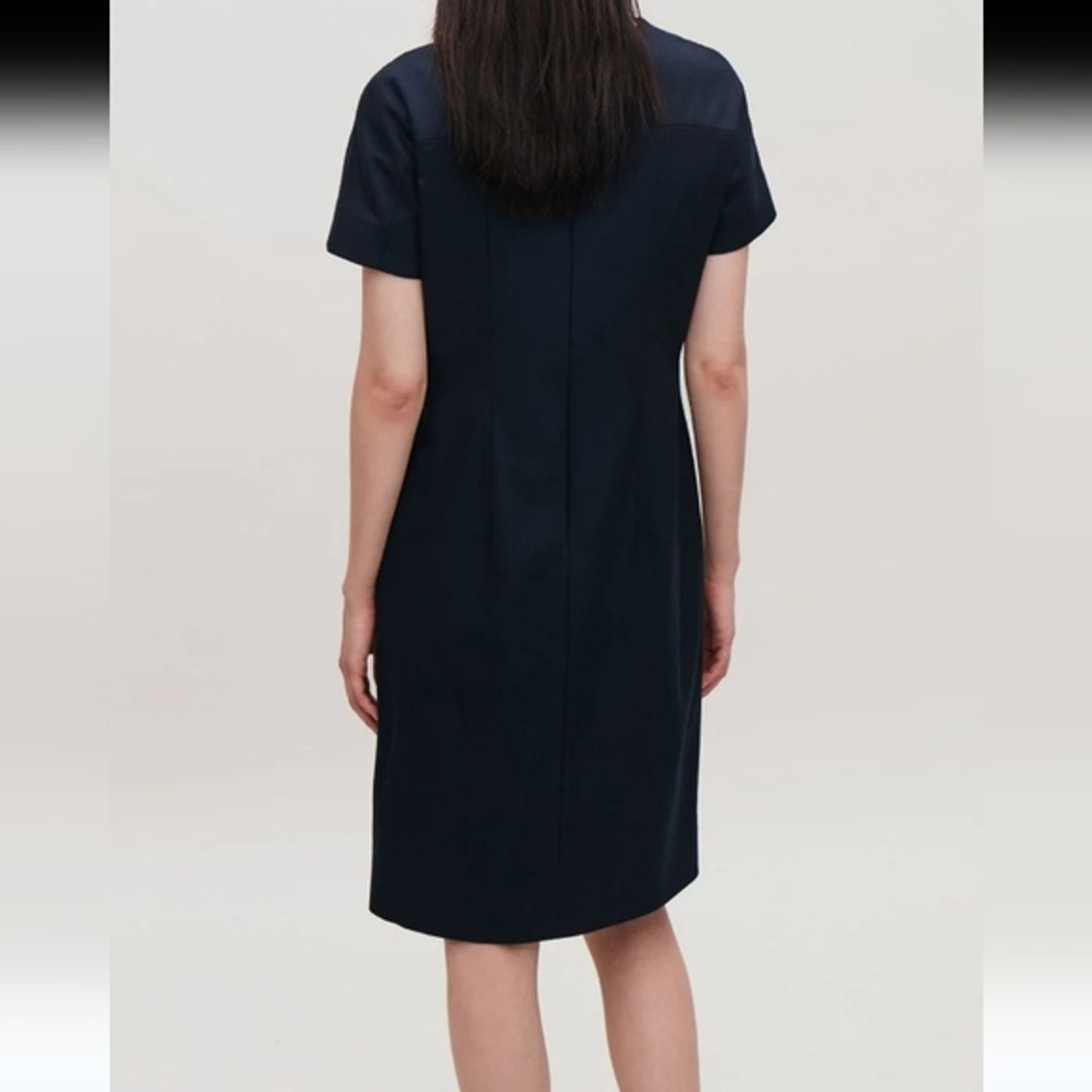 COS Women's Tailored Navy Dress